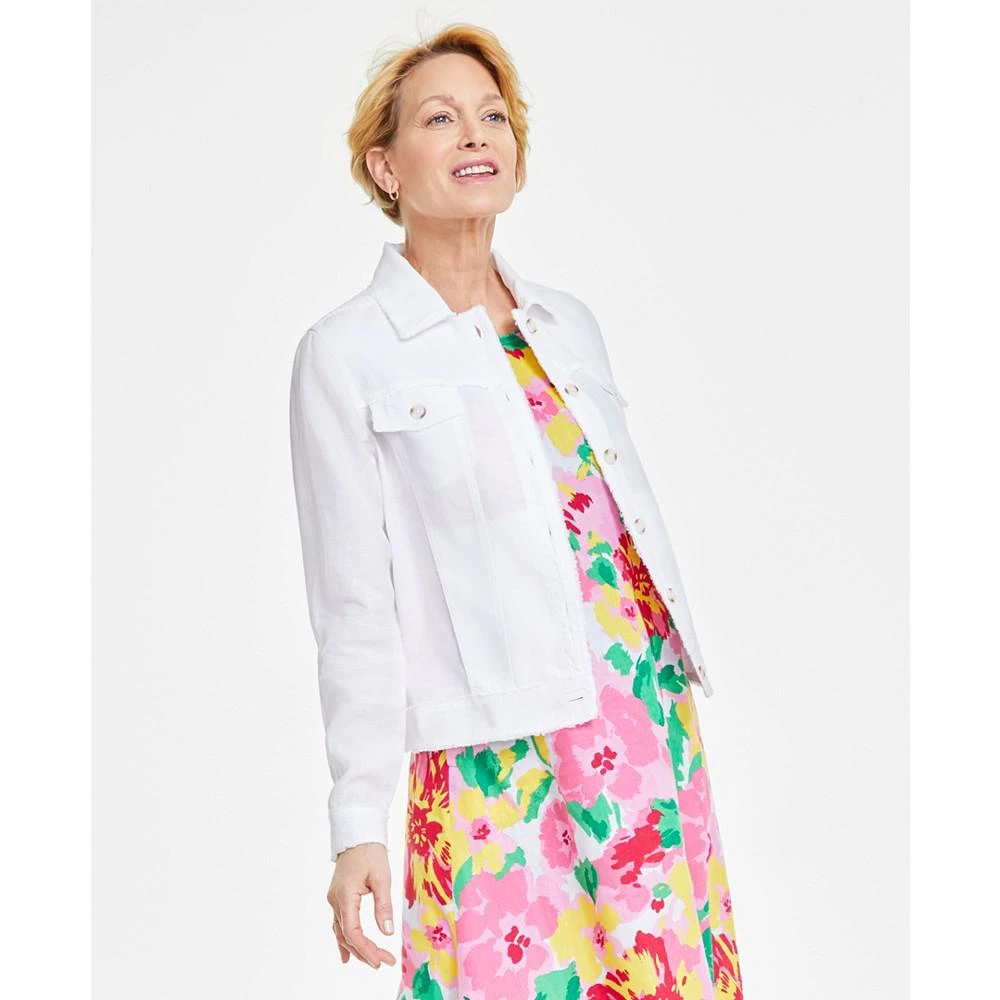 Charter Club Women's 100% Linen Jacket, Created for Macy's 1