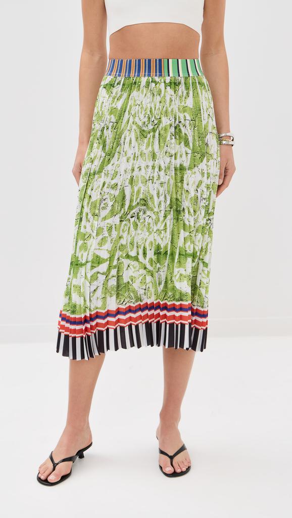 STELLA JEAN Printed Midi Skirt