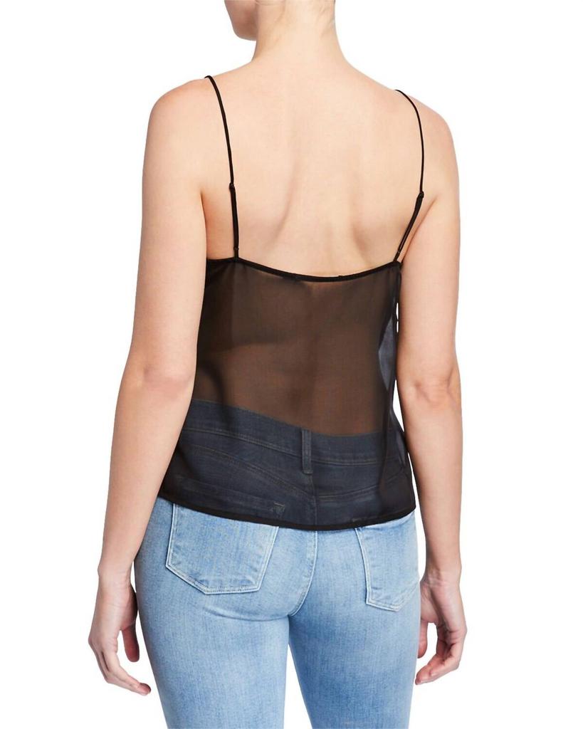 J Brand J Brand - Lucy Silk Adjustable Straps Velvet Cami Tank Top