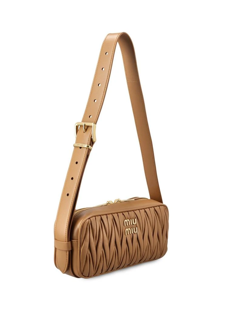 Miu Miu Miu Miu Logo-Lettering Zip-Up Shoulder Bag 3