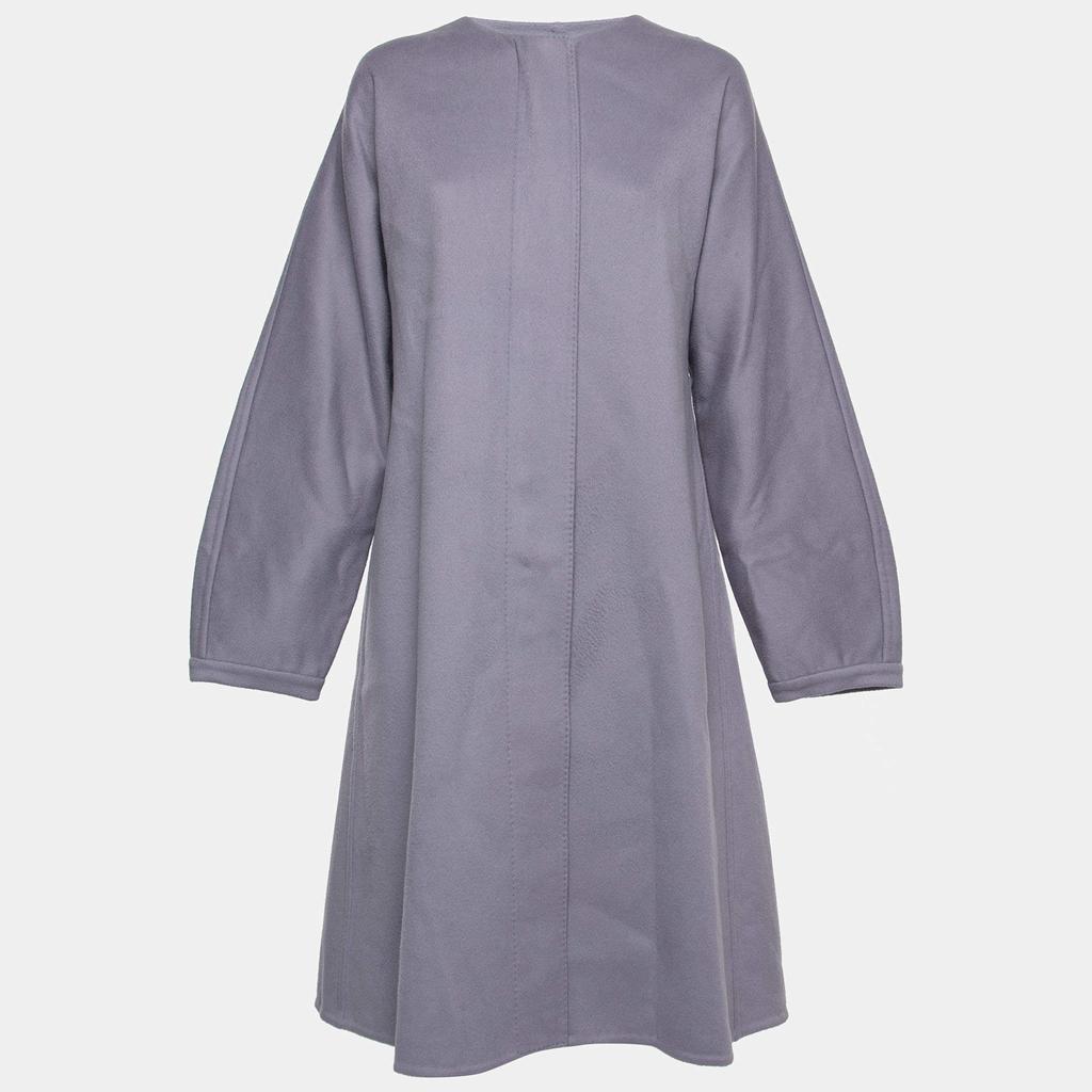 Gianfranco Ferre Gianfranco Ferre Light Purple Wool Pleat Detail Coat XL