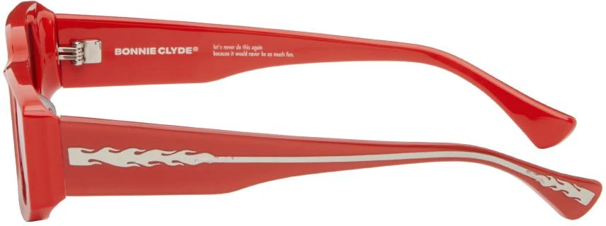 BONNIE CLYDE Red Double Slap Sunglasses 3