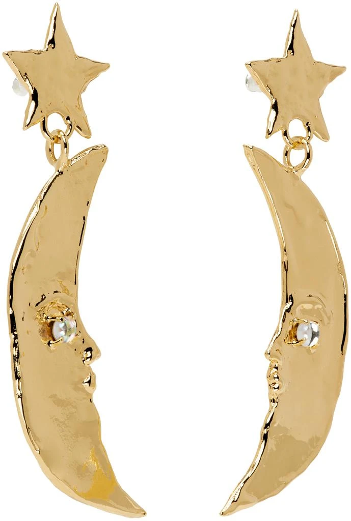 Mondo Mondo Gold Moon Earrings 2