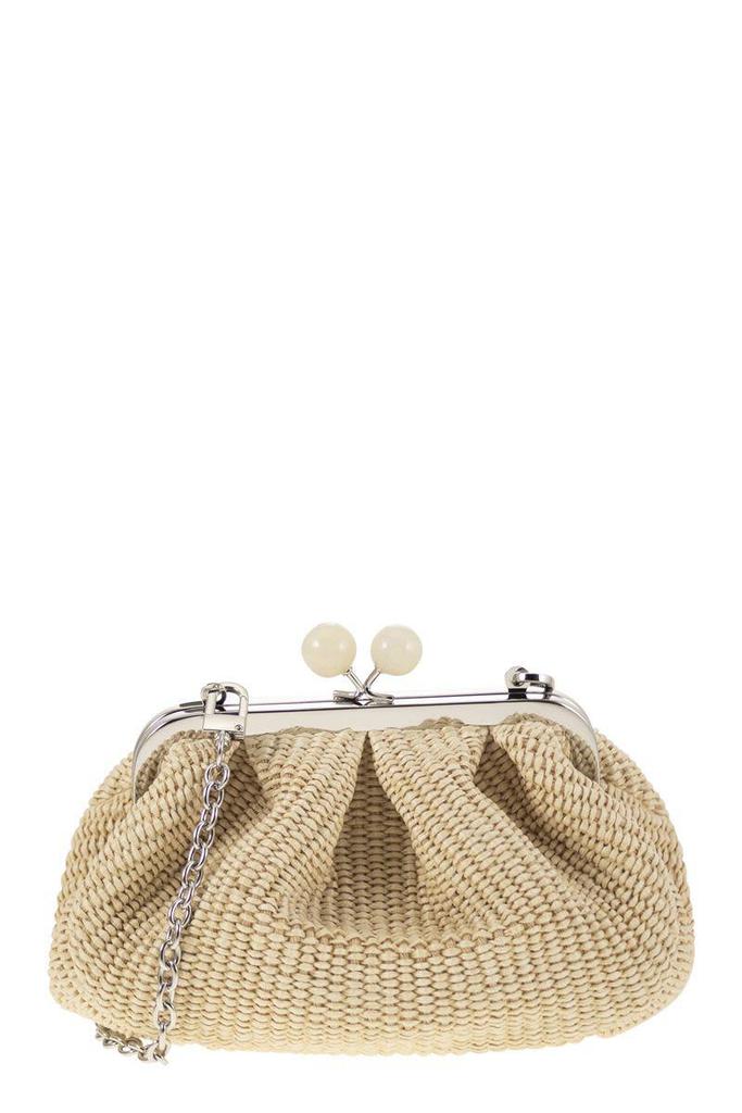ショルダーバッグ・ポシェット Weekend Max Mara PALMAS - Raffia-effect pastry bag Leather mini bag, black | Weekend Max Mara