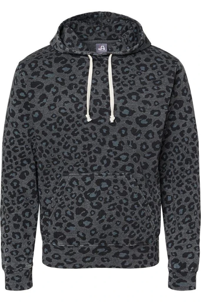 J America Triblend Fleece Hooded Sweatshirt 1