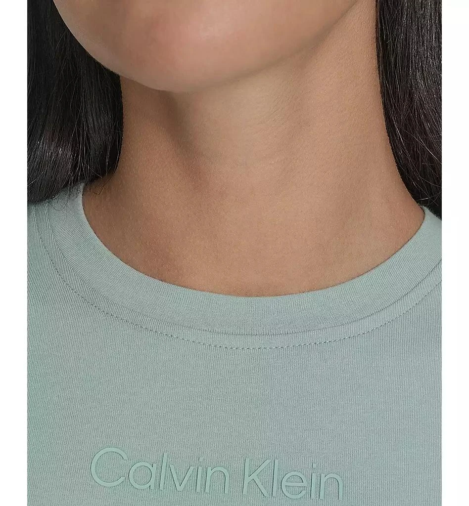 Calvin Klein Women's Ruched Crewneck Logo Tank Top 6
