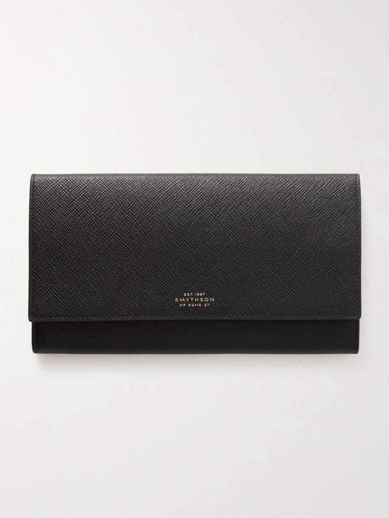 SMYTHSON Marshall 纹理皮革旅行钱包