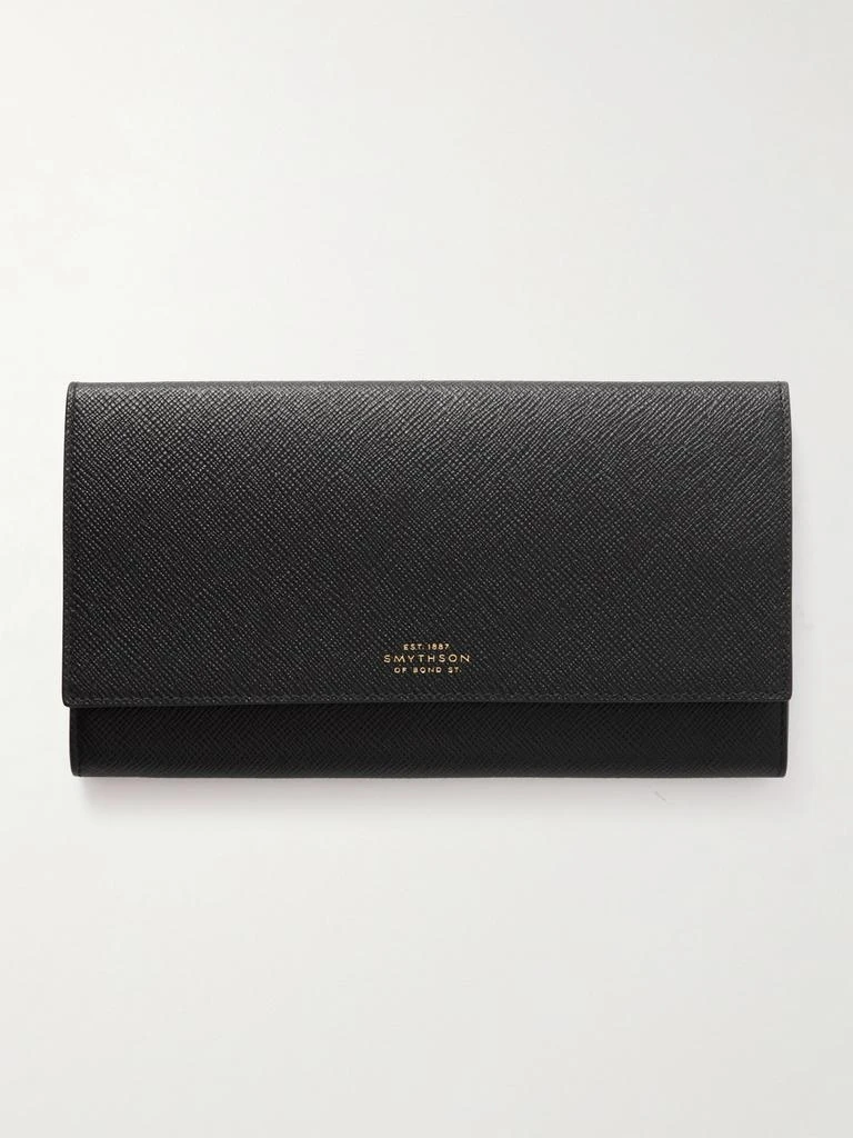 SMYTHSON Marshall 纹理皮革旅行钱包 1