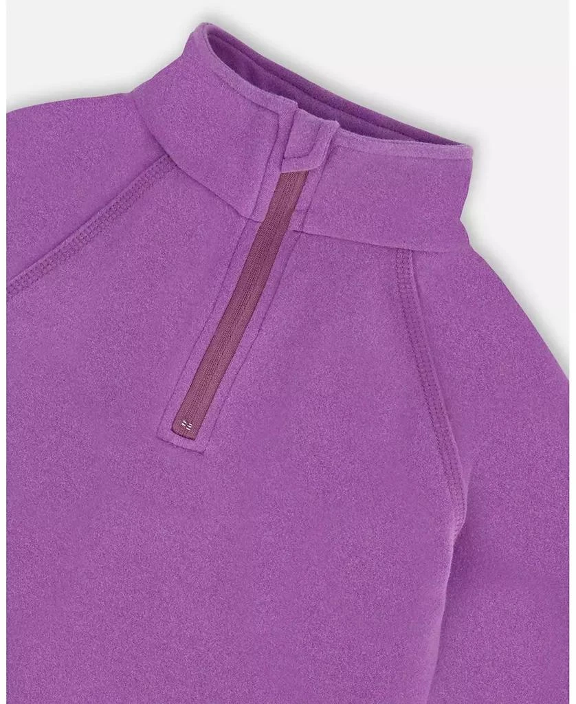 Deux par Deux Kids Unisex Two-Piece Thermal Underwear Set Lavender - Toddler|Child 3
