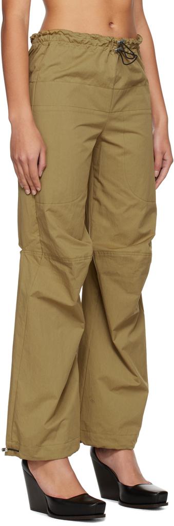 Yuzefi Khaki Drawstring Lounge Pants