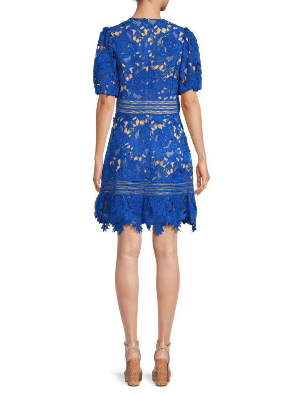 Adelyn Rae Puff Sleeve Lace Mini Dress 2