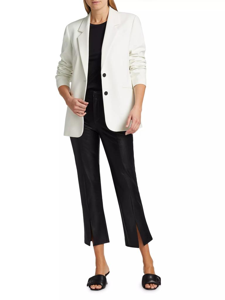 Paige Mesa Faux Leather Cropped Pants