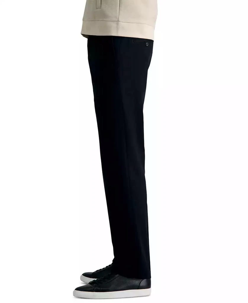 Haggar Men’s Premium No Iron Khaki Straight-Fit Stretch Flat-Front Pants 4