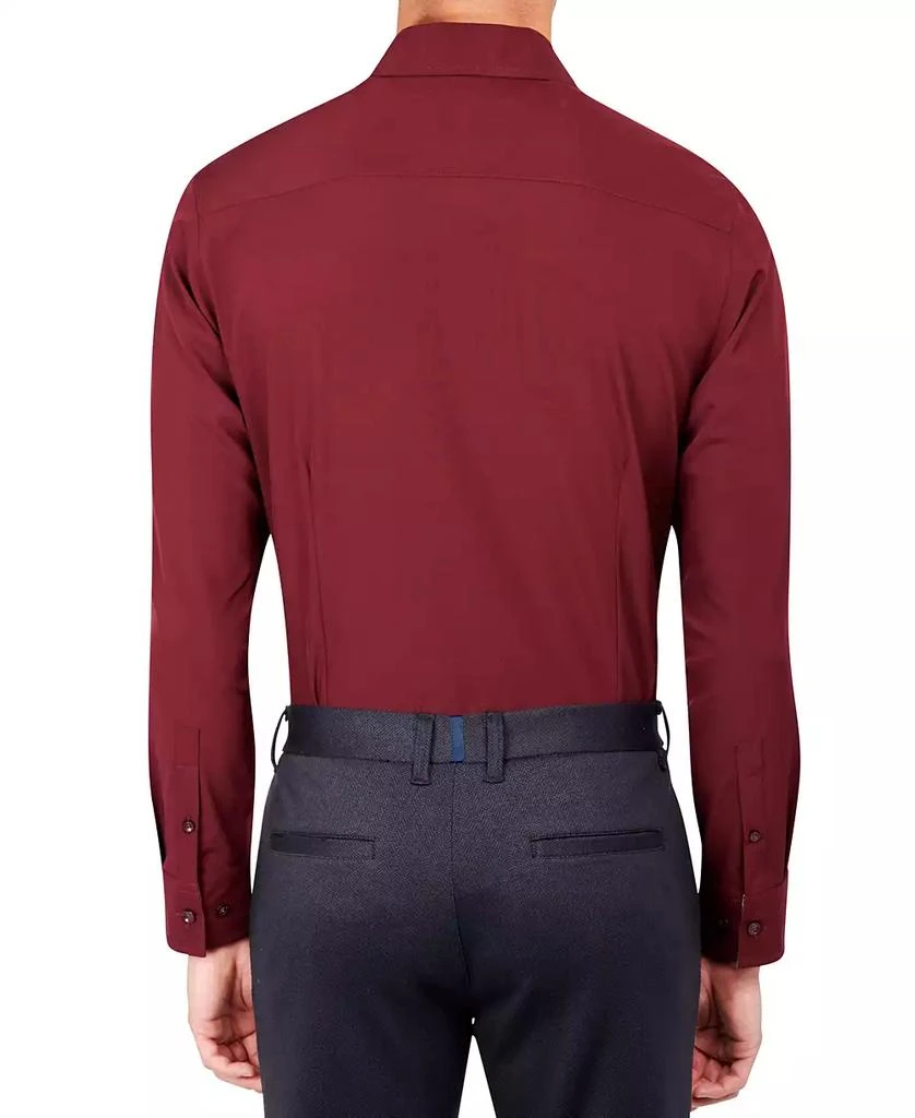 ConStruct Men's Slim Fit Solid Performance Stretch Cooling Comfort Dress Shirt 2