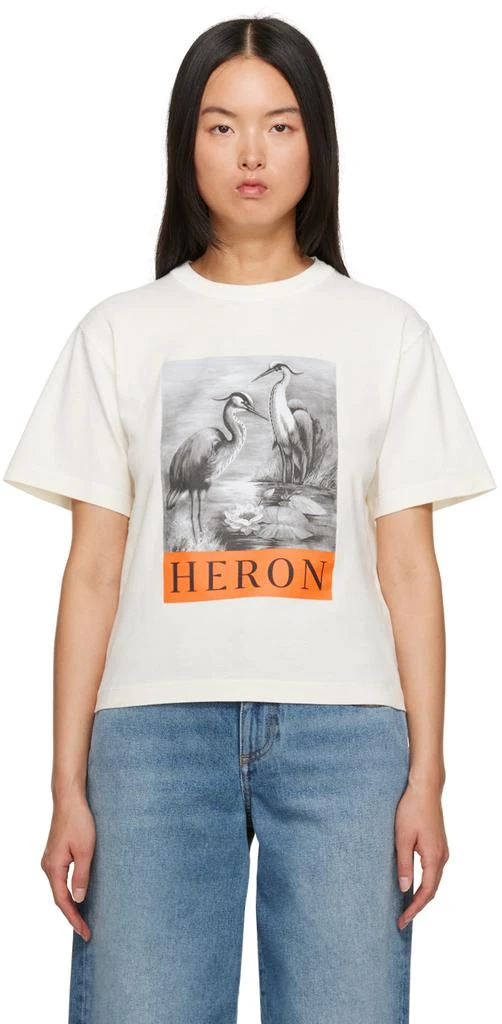 Heron Preston White 'Heron' T-Shirt 1
