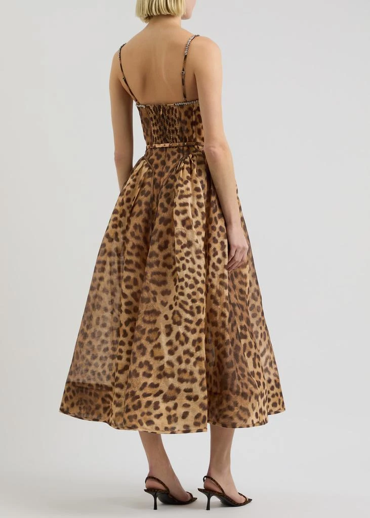 Zimmermann Crush leopard-print linen-blend midi dress 3