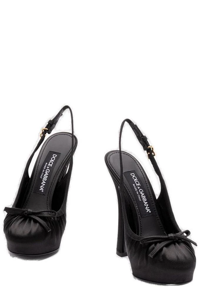 Dolce 
Gabbana Dolce 
Gabbana Bow Detailed Satin Pumps 2