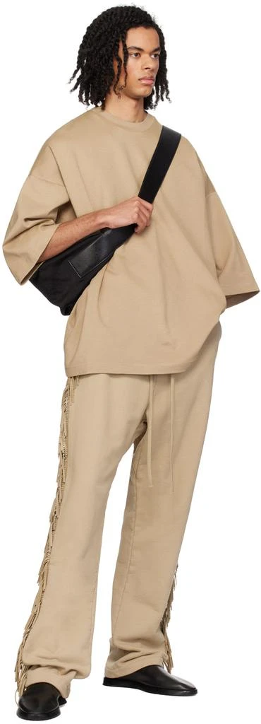 Fear of god Beige Fringe Sweatpants 4