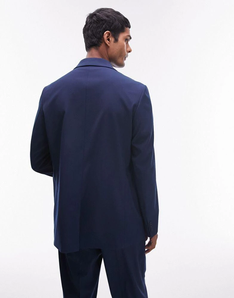 Topman Topman modern fit suit jacket in navy 2