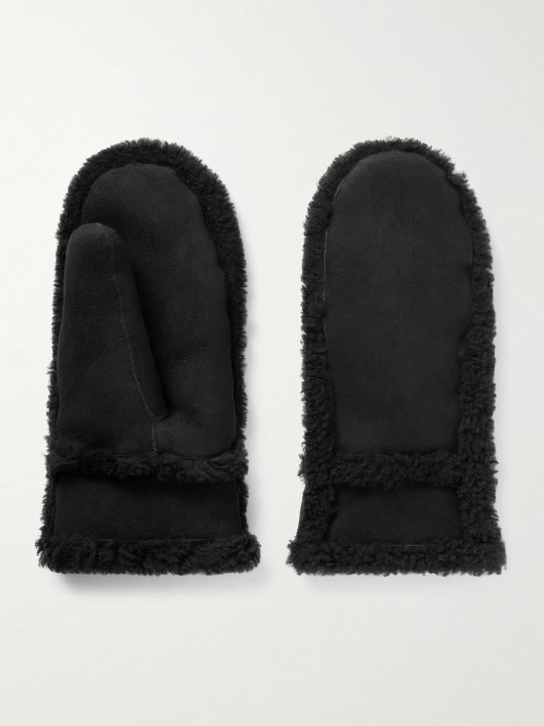 【Yves Salomon】ダウン shearling-trimmed mittens Yves Salomon Shearling-trimmed mittens - Gloves - BeyondStyle