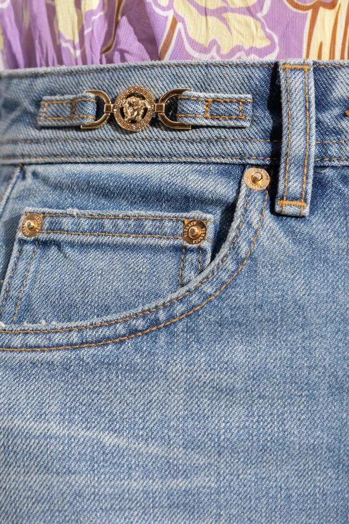 Versace Versace Logo-Patch Denim Jeans 5