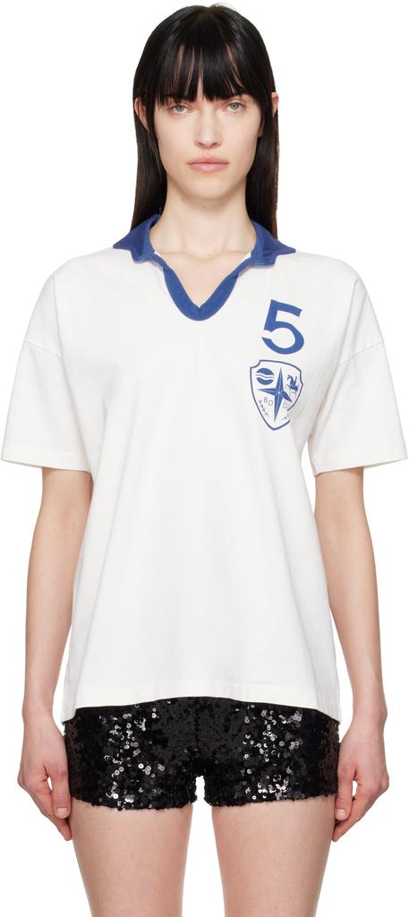 トップス BODE Recreation Polo White 'Recreation' Polo – On Sale Now with Up to 10% Off