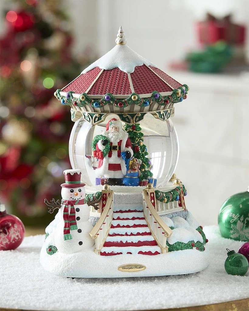 Christopher Radko Santas Enchanted Gazebo Snowglobe 3