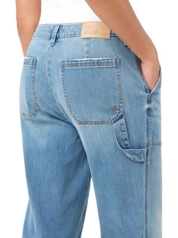 Seven7 Utility Patch Pocket Wide-Leg Jeans 3