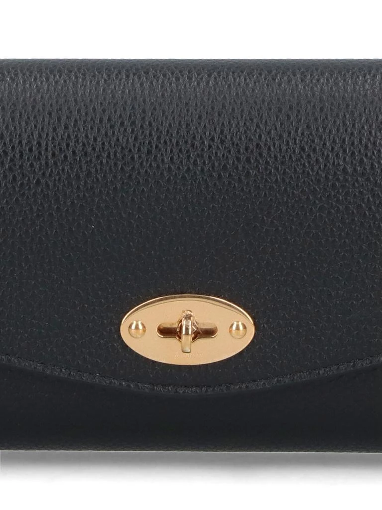 Mulberry Textured Black Calf Leather Darley Wallet 4