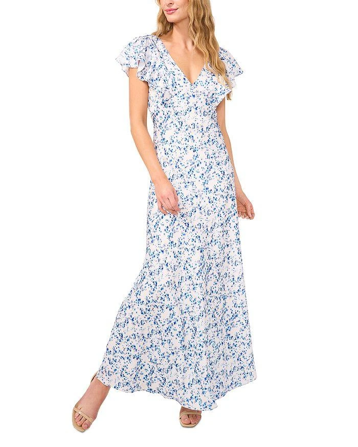 CeCe Short Sleeve V Neck Slip Dress 1