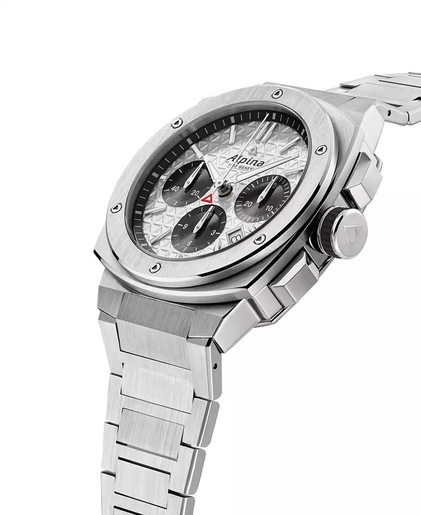 Alpina Men's Swiss Chronograph Alpiner Stainless Steel Bracelet Watch 41mm