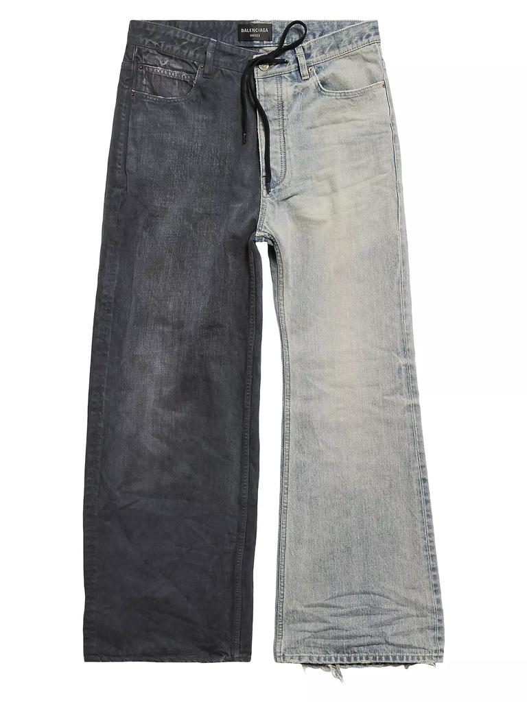 【Balenciaga】 Mid-riseフレアジーンズ Balenciaga フレアデニム - Noir & Iceberg | FWRD
