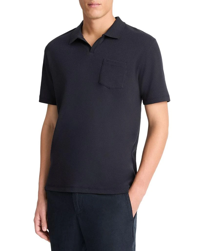 Vince Mesh Knit Johnny Collar Polo Shirt 1