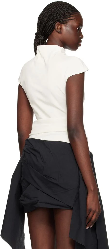 Paris Georgia Off-White Asymmetric T-Shirt 3