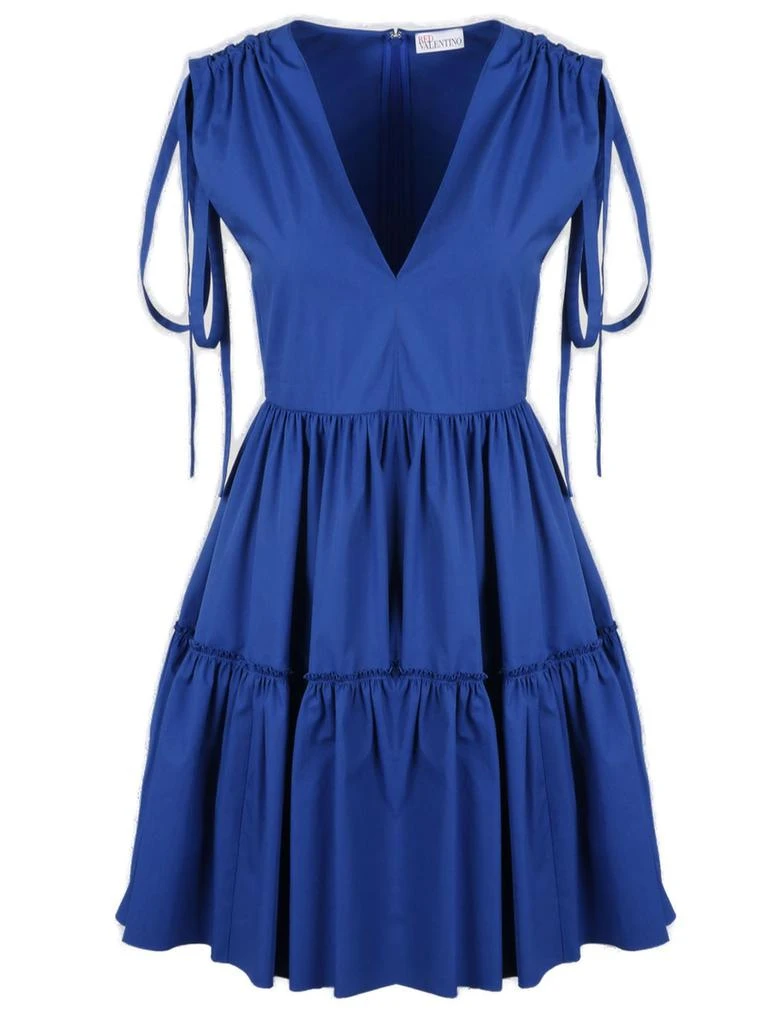 RED Valentino REDValentino V-Neck Sleeveless Dress 1