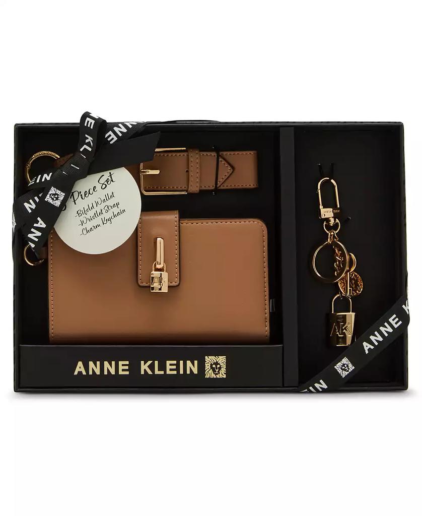 Anne Klein 2 Piece Lock Wristlet Gift Set with Bag Charm
