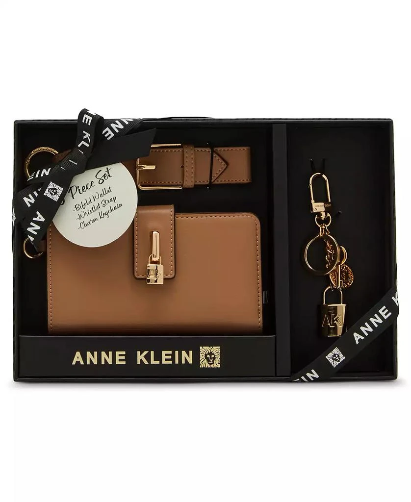 Anne Klein 2 Piece Lock Wristlet Gift Set with Bag Charm 1