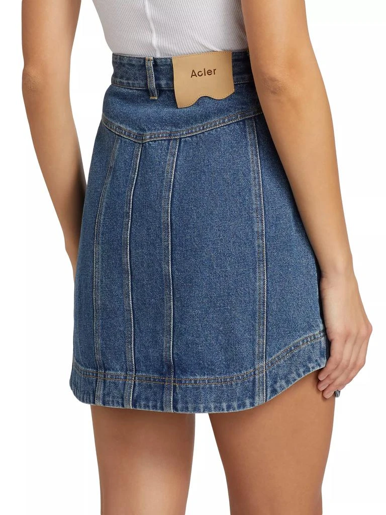 Acler Glenfern Denim Miniskirt 5