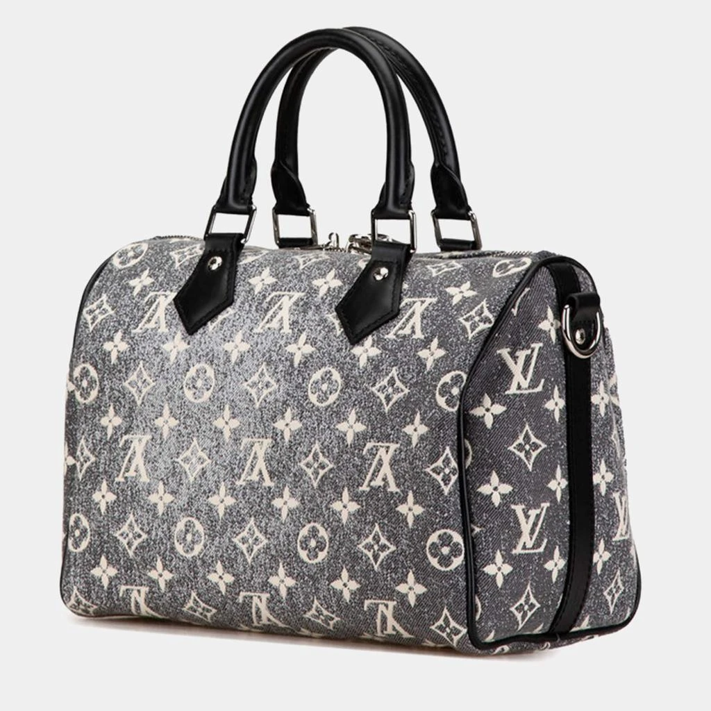 Louis Vuitton Louis Vuitton Grey  Canvas Monogram Speedy Bandouliere 25 Handbag 2