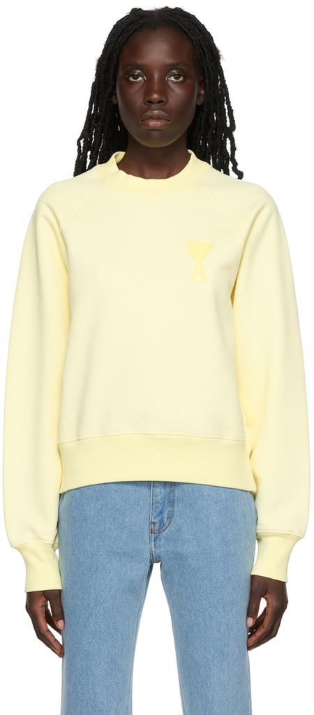AMI Yellow Ami de Cœur Sweatshirt