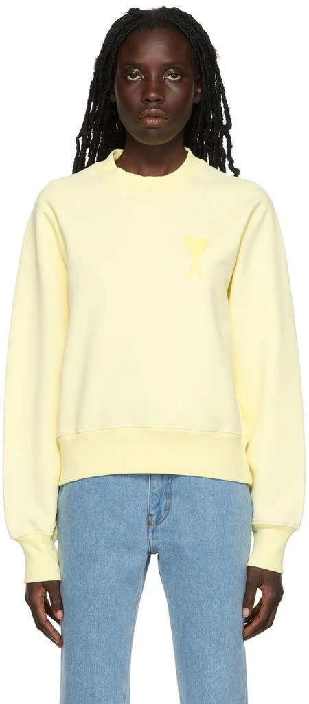 AMI Yellow Ami de Cœur Sweatshirt 1