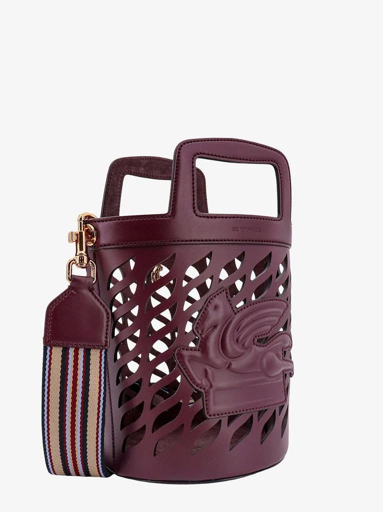 ETRO Perforated leather bucket bag  with shoulder strap 3