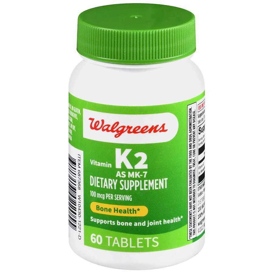 Walgreens Vitamin K2 As MK-7 100 mcg Tablets 1