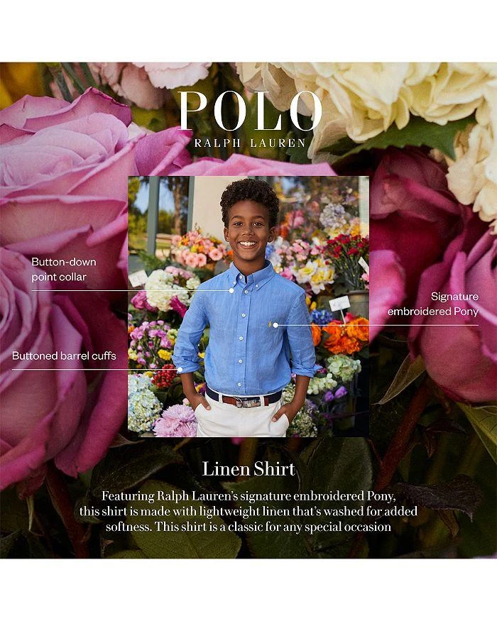 Ralph Lauren Boys' Linen Shirt - Little Kid, Big Kid 3