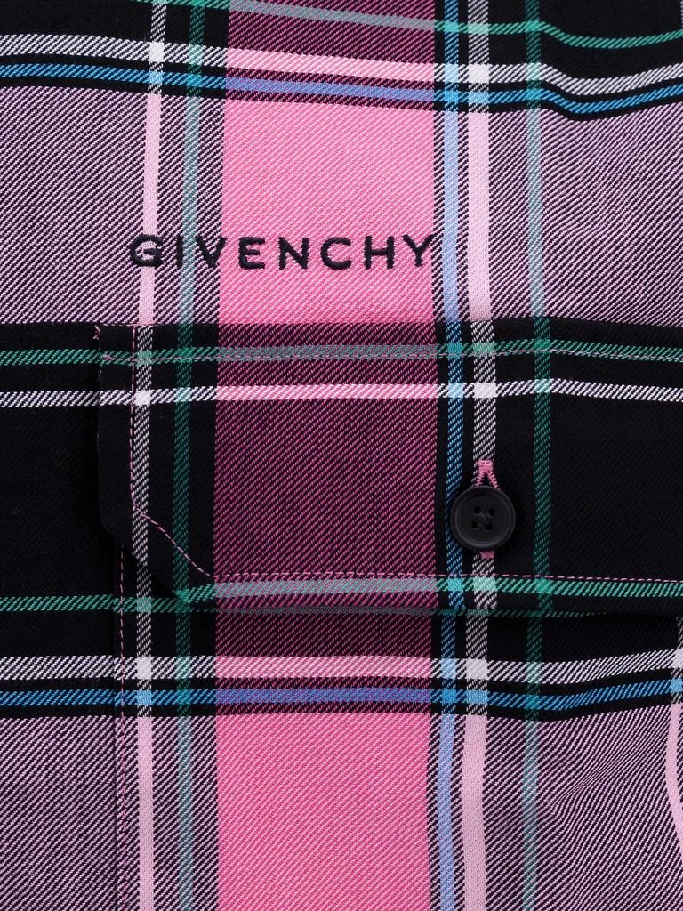 Givenchy Givenchy Logo Embroidered Checkered Shirt 3