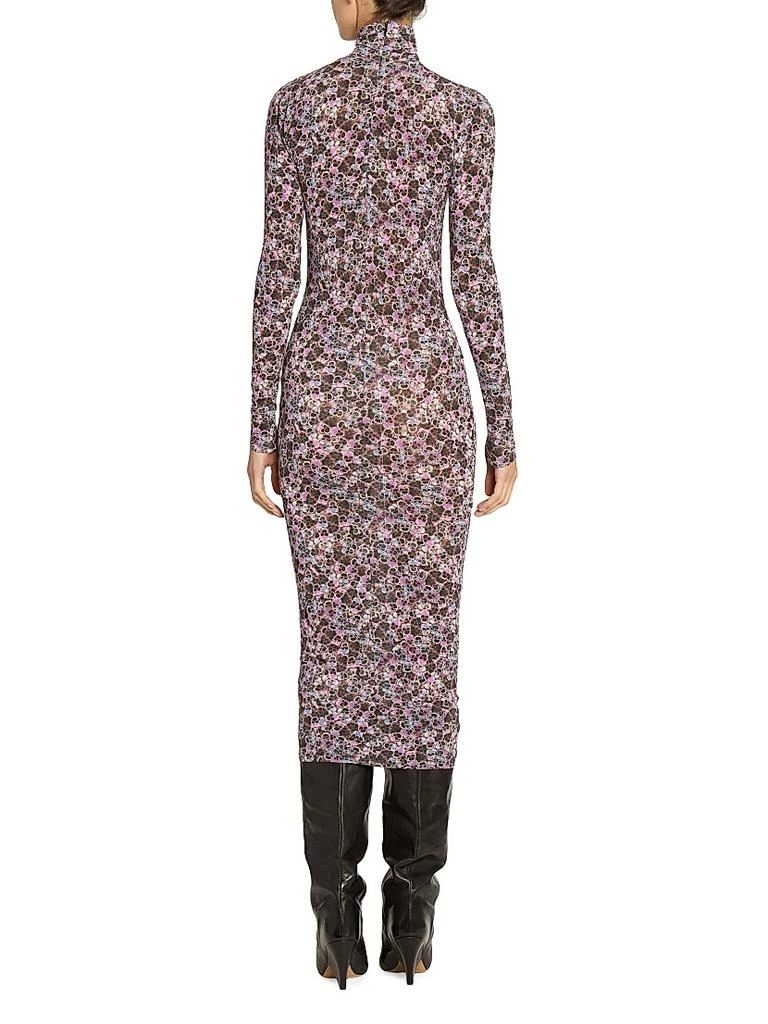 Isabel Marant Vanessa Floral Jersey Turtleneck Dress 5
