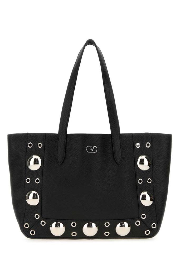 トートバッグ VALENTINO GARAVANI Black Leather Rockstud East-West Handbag Valentino Black leather Rockstud East-West handbag - Tote