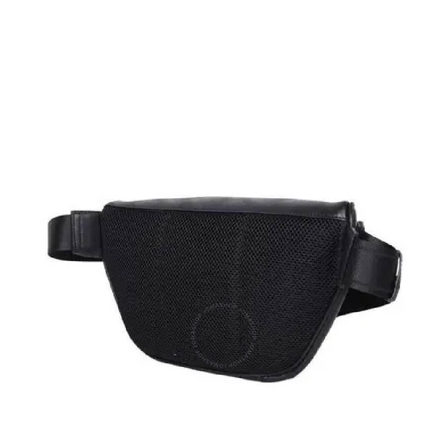 Fendi Shadow Diagonal Logo Leather Belt Bag