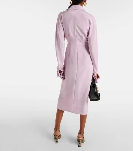 Max Mara Lugano silk-blend crêpe shirt dress 3