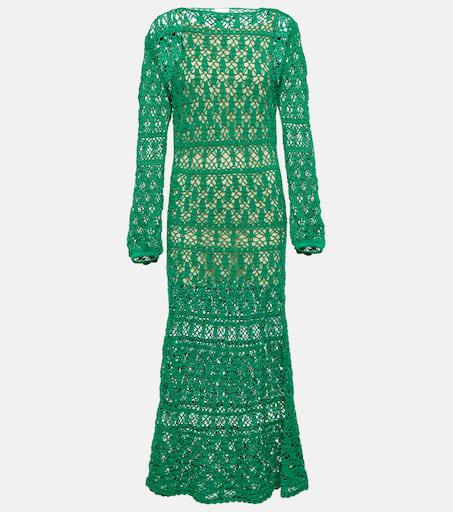 ANNA KOSTUROVA Crochet cotton maxi dress